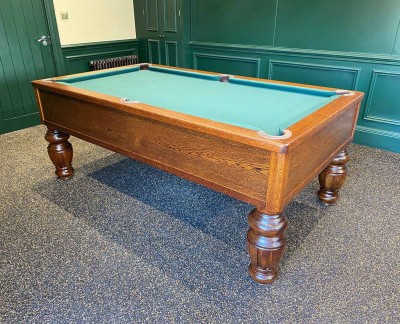 7ft Emperor English Pool Table with Fluted Barrel Legs