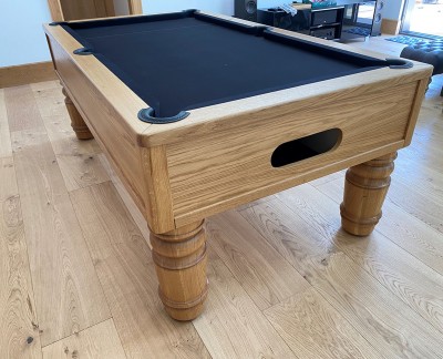 Emperor English Pool Table with Large Straight Turned Leg