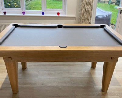 Pool Dining Table - 6ft Full Tapered Leg