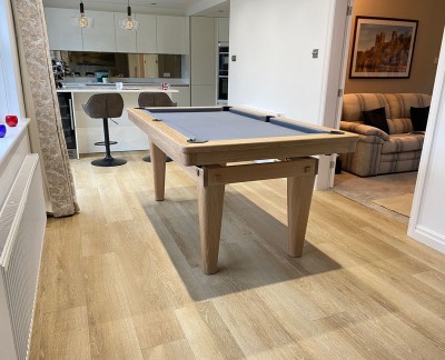 Pool Dining Table - 6ft Full Tapered Leg