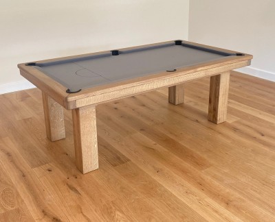 Pool Dining Table - 7ft Oak / Grey