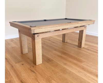 Pool Dining Table - 7ft Oak / Grey