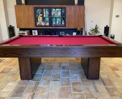 Pedestal Contemporary Pool Table (USA Spec)