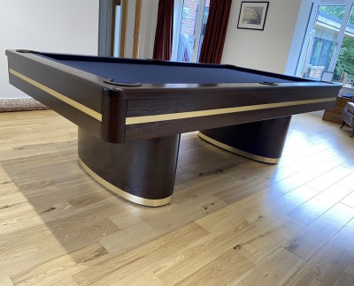 Oval Pedestal Contemporary Pool Table (American Spec)