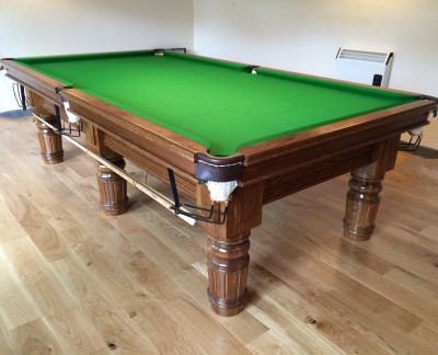 Connoisseur 10ft Snooker Table Straight Turned/Fluted Legs
