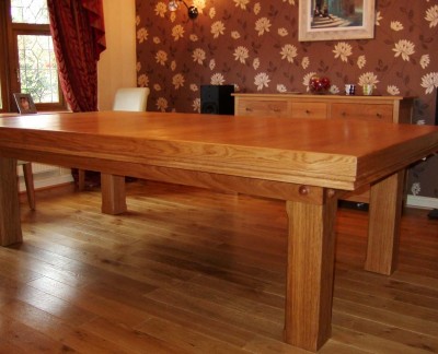 Snooker Dining Table - 7ft in Oak